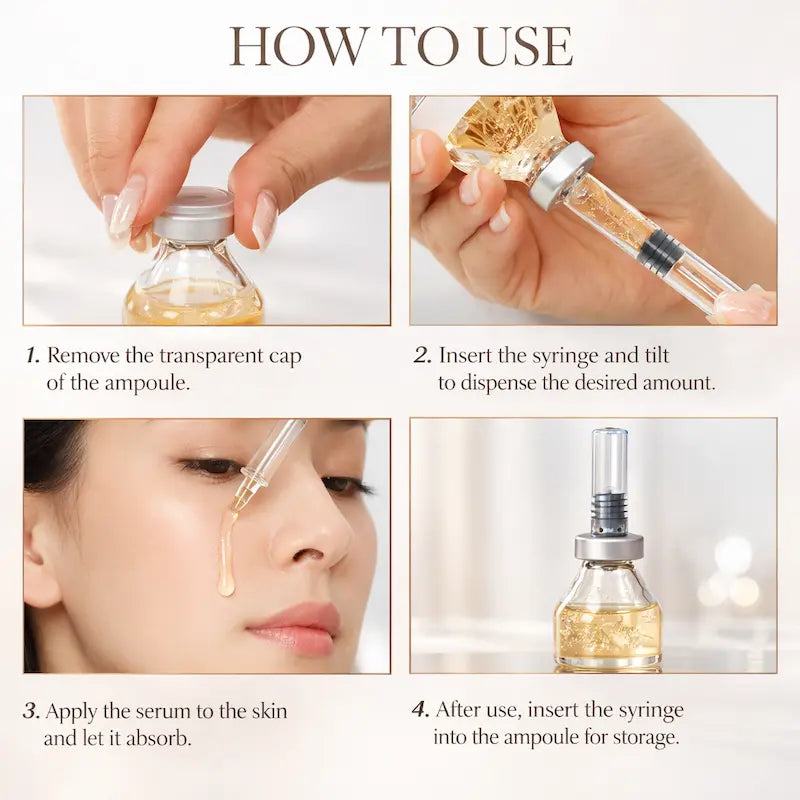 Deep Collagen Silk Peptide Facial Ampoule – Hydrating & Skin Firming Anti-Aging Serum