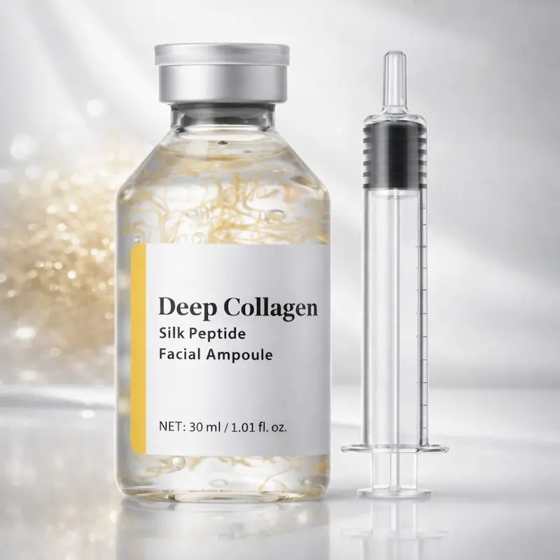 Deep Collagen Silk Peptide Facial Ampoule – Hydrating & Skin Firming Anti-Aging Serum